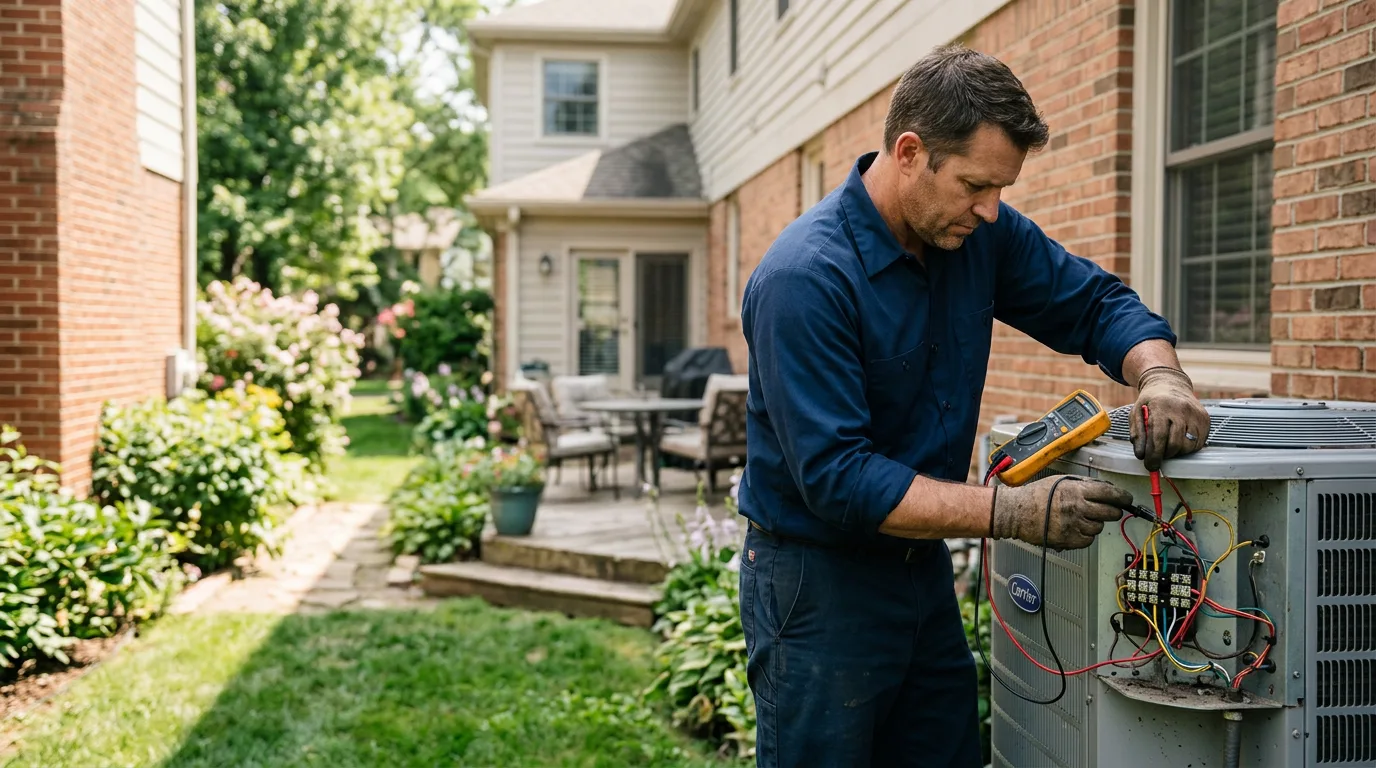 HVAC technician working near Windom, TX